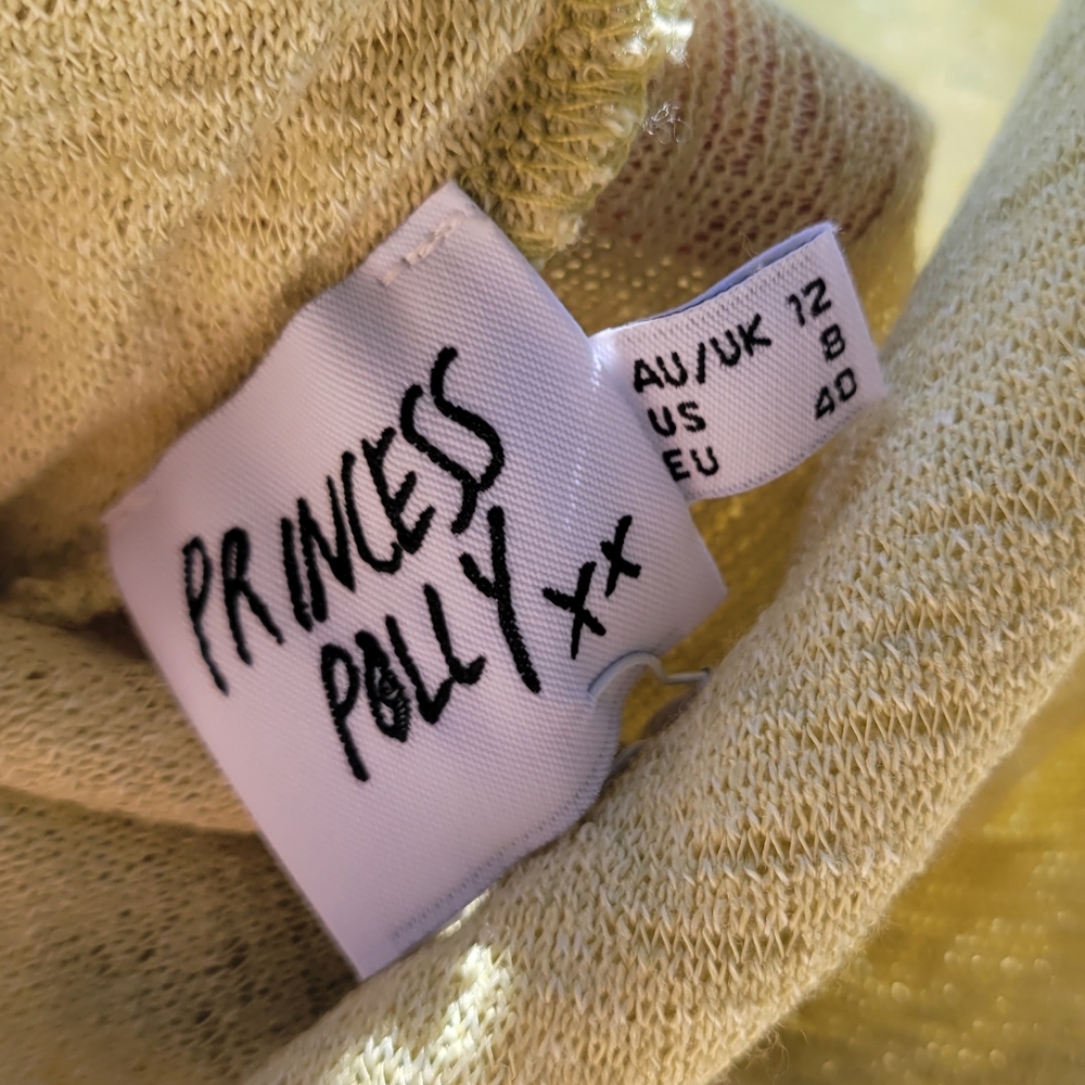 NWT PRINCESS POLLY Tallie Knit Mini Dress US 8 / Green - Picture 13 of 16